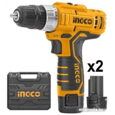 Дрель-шуруповерт Ingco CDLI12208 (с 2-мя АКБ, кейс) Дрель-шуруповерт Ingco CDLI12208 (с 2-мя АКБ, кейс)