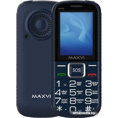 Мобильный телефон Maxvi B21ds (синий)