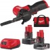 Ленточная шлифмашина Milwaukee M12 Fuel FBFL10-402B (с 2-мя АКБ, сумка)