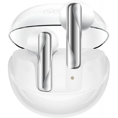 Наушники QCY AilyBuds Clear (белый/серебиристый)