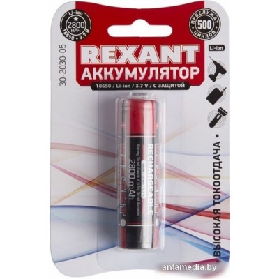 Аккумуляторы Rexant 18650 2800mAh 30-2030-05