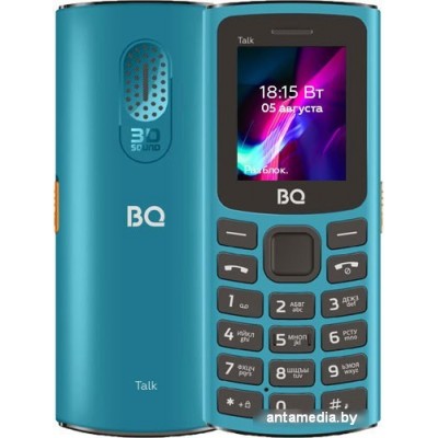 Кнопочный телефон BQ-Mobile BQ-1862 Talk (бирюзовый)