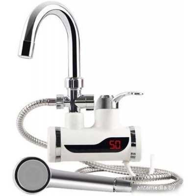 Проточный электрический водонагреватель кран+душ Saniteco WM-001-C2 с душем (белый) Проточный электрический водонагреватель кран+душ Saniteco WM-001-C2 с душем (белый)