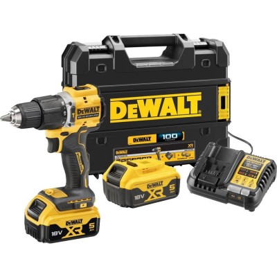 Ударная дрель-шуруповерт DeWalt DCD100YP2T (с 2-мя АКБ 5 Ач, кейс) Ударная дрель-шуруповерт DeWalt DCD100YP2T (с 2-мя АКБ 5 Ач, кейс)