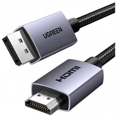 Кабель Ugreen DP125 35842 DisplayPort - HDMI (2 м, черный)