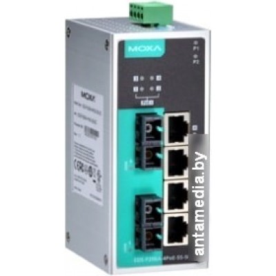 Коммутатор Moxa EDS-P206A-4PoE-SS-SC-T