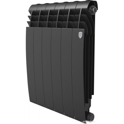 Биметаллический радиатор Royal Thermo Biliner B 500 Черный - 6 секций