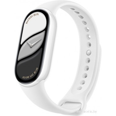 Фитнес-браслет Xiaomi Smart Band 10 M2459B1 (белая керамика, с белым силиконовым ремешком, международная версия)