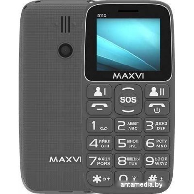 Кнопочный телефон Maxvi B110 (серый)