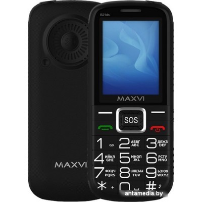 Мобильный телефон Maxvi B21ds (черный)