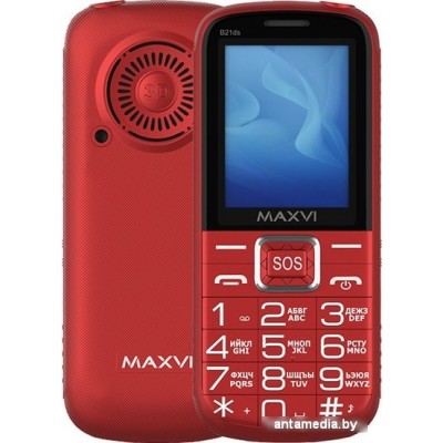 Мобильный телефон Maxvi B21ds (красный)