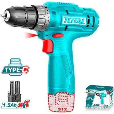 Дрель-шуруповерт Total TDLI12428 (с 2-мя АКБ, без ЗУ) Дрель-шуруповерт Total TDLI12428 (с 2-мя АКБ, без ЗУ)