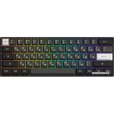 Клавиатура Akko 3061S Black & Sliver (Akko Cream Yellow V3 Pro)