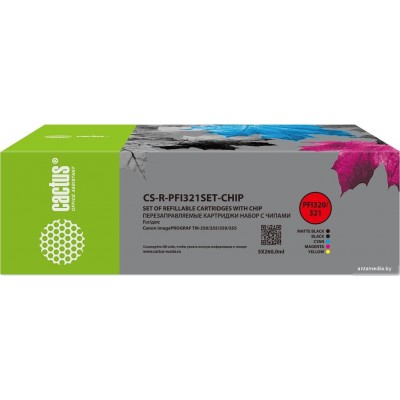 Картридж CACTUS CS-R-PFI321SET-CHIP