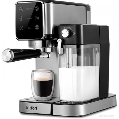 Рожковая кофеварка Kitfort KT-7553 Рожковая кофеварка Kitfort KT-7553