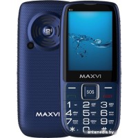 Кнопочный телефон Maxvi B32 (синий)