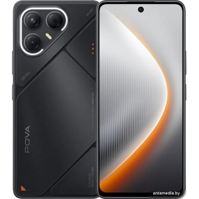 Телефон Tecno Pova 7 5G 8GB/128GB (графитовый черный)
