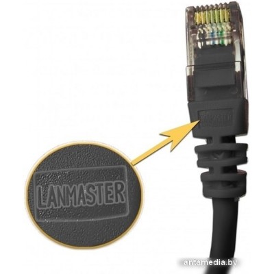 Кабель Lanmaster LAN-PC45/U5E-7.0-BK Кабель Lanmaster LAN-PC45/U5E-7.0-BK