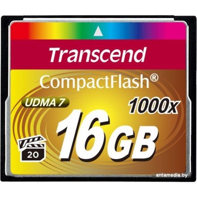 Карта памяти Transcend 1000x CompactFlash Ultimate 16GB (TS16GCF1000)