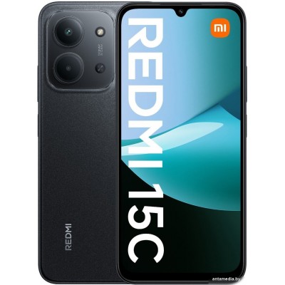 Телефон Xiaomi Redmi 15C 4G 4GB/256GB европейская версия (черный)