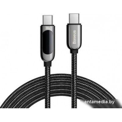 Кабель Baseus Display Fast Charging 100W USB Type-C - USB Type-C (2 м, черный)