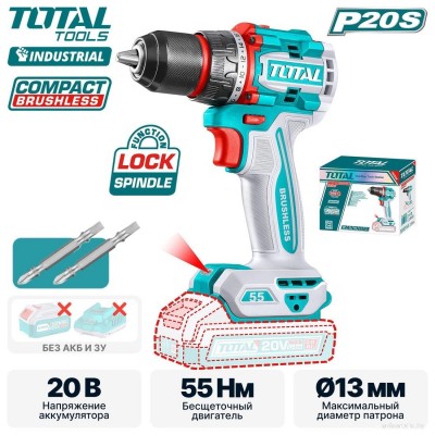 Дрель-шуруповерт Total TDLI205581 (без АКБ) Дрель-шуруповерт Total TDLI205581 (без АКБ)