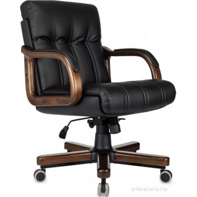 Офисное кресло Бюрократ T-9932W-LOW-Eco (черный, экокожа)