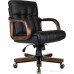 Офисное кресло Бюрократ T-9932W-LOW-Eco (черный, экокожа)