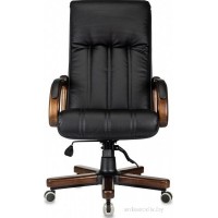 Офисное кресло Бюрократ T-9932Walnut (черный, экокожа)