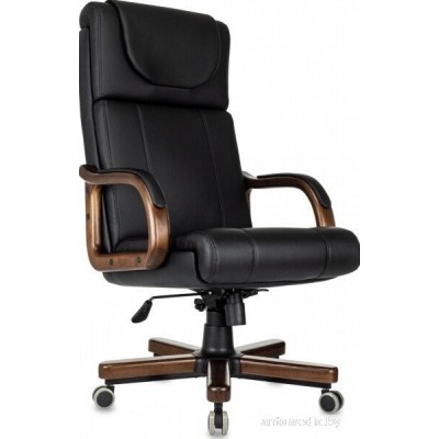 Офисное кресло Бюрократ T-9933Walnut (черный, экокожа)