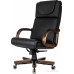 Офисное кресло Бюрократ T-9933Walnut (черный, экокожа)