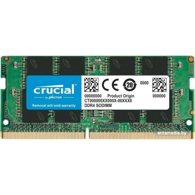 Оперативная память Crucial 16ГБ DDR4 3200 МГц CT16G4SFS832A