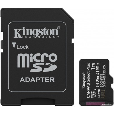 Карта памяти Kingston Canvas Select Plus microSDXC 1TB SDCS3/1TB (с адаптером)
