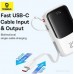 Внешний аккумулятор Baseus Qpow Pro+ Digital Display Fast Charge 22.5W 10000mAh (белый)