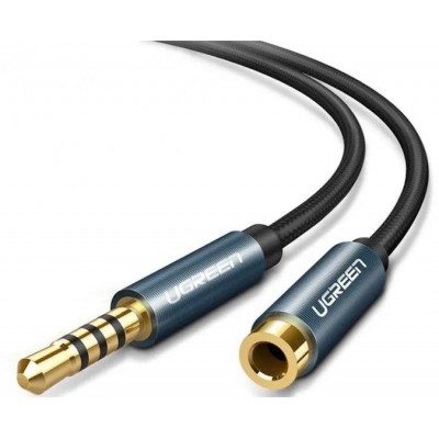 Кабель Ugreen AV118 3.5 мм - 3.5 мм (50 см, синий) Кабель Ugreen AV118 3.5 мм - 3.5 мм (50 см, синий)