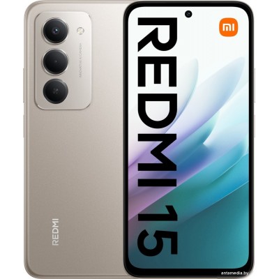 Телефон Xiaomi Redmi 15 4G 8GB/256GB европейская версия (титановый)