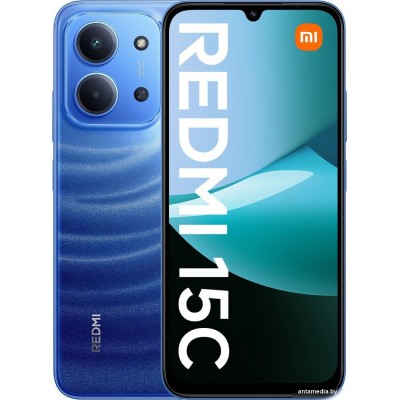 Телефон Xiaomi Redmi 15C 4G 4GB/128GB европейская версия (синий)