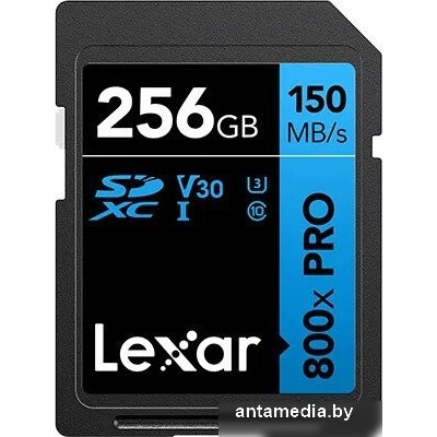 Карта памяти Lexar High-Performance 800x Pro SDXC LSD0800P256G-BNNNG 256GB
