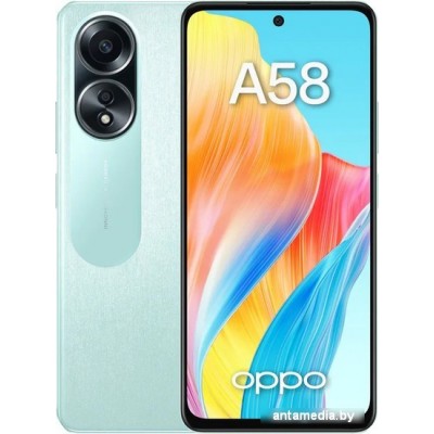 Смартфон Oppo A58 CPH2577 6GB/128GB международная версия (светло-зеленый) Смартфон Oppo A58 CPH2577 6GB/128GB международная версия (светло-зеленый)