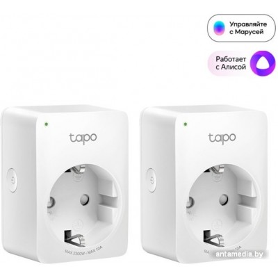 Умная розетка TP-Link Tapo P100 (2 шт) Умная розетка TP-Link Tapo P100 (2 шт)
