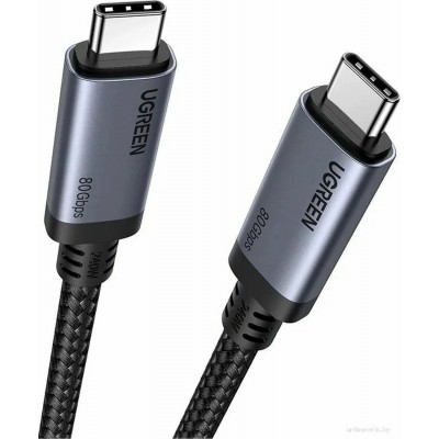 Кабель Ugreen L706 USB Type-C - USB Type-C 65383 (1 м, серый) Кабель Ugreen L706 USB Type-C - USB Type-C 65383 (1 м, серый)