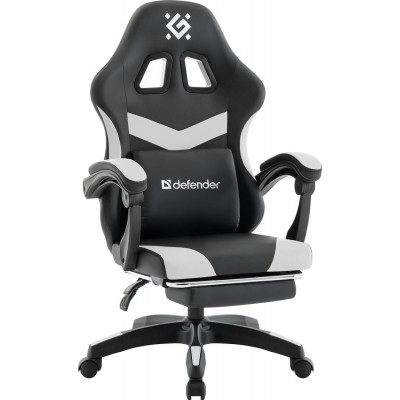 Игровое (геймерское) кресло Defender Runa Pro (черный/белый)