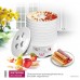 Сушилка для овощей и фруктов Мастерица EFD-0903VM (6 белых поддонов + 3 прозрачных поддона)