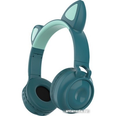 Наушники QUMO Party Cat 32302 (бирюзовый) Наушники QUMO Party Cat 32302 (бирюзовый)