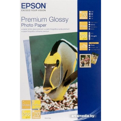 Фотобумага Epson Premium Glossy Photo Paper 10x15 20 листов (C13S041706)